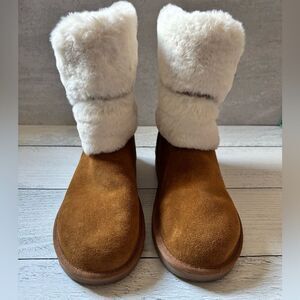 KOOLABURRA By UGG Womens’s Dezi Short Chestnut Boots size 7
